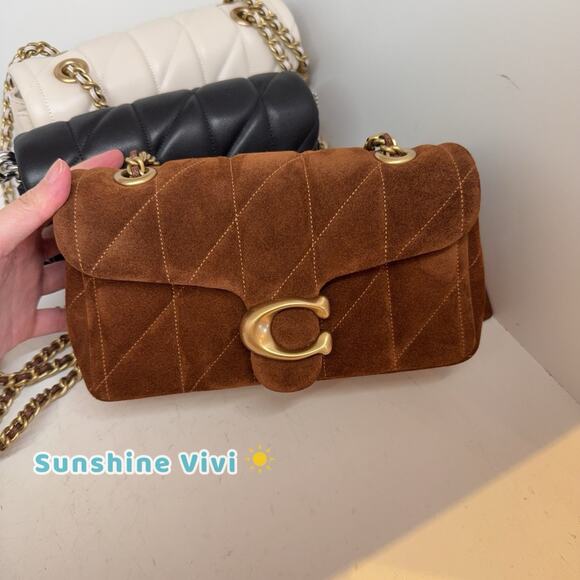 Coach Handbags - NWT Coach Tabby Shoulder Bag 20 With Quilting In Suede CCK48 B4/WARM BROWN